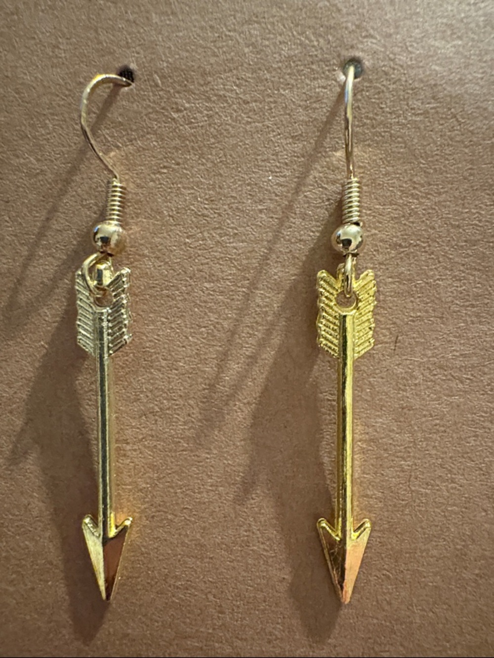 Gold Arrow Drop Earrings - Women's Fashion Jewelry